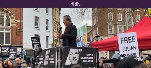 Alexis Deswaef devant la Haute Cour de Londres le 20 février 2024